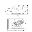 Wago 772-277/080-000 Einspeisemodul 5 x 2,5 mm² + 2 x 1,5 mm² 5-polig Pink