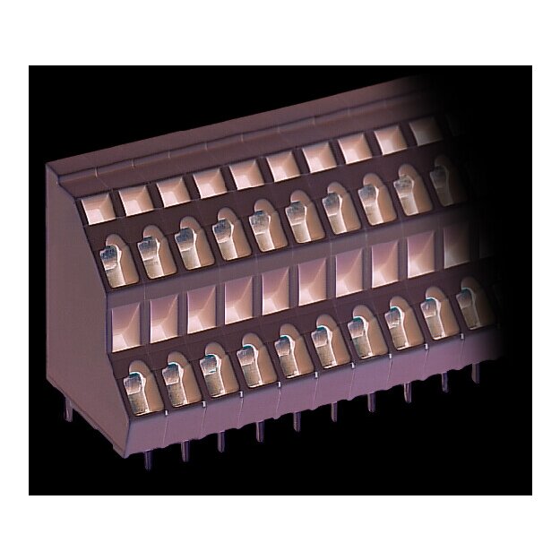 Wago 736-110 Doppelstock-Leiterplattenklemme 2,5 mm² Rastermaß 5 mm Grau