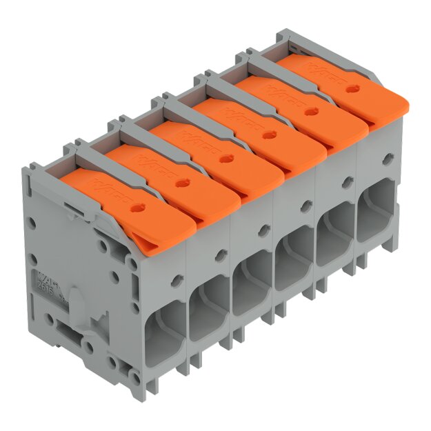 Wago 2616-1106/020-000 Leiterplattenklemme Hebel 16 mm² Grau