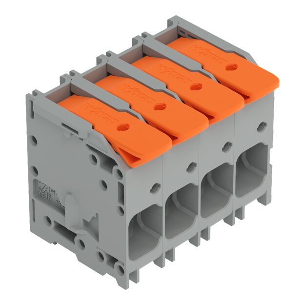 Wago 2616-1102/020-016 Leiterplattenklemme Hebel 16 mm² Grün-Gelb