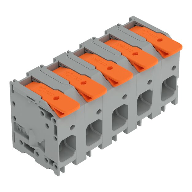 Wago 2616-1355 Leiterplattenklemme Hebel 16 mm² Grau