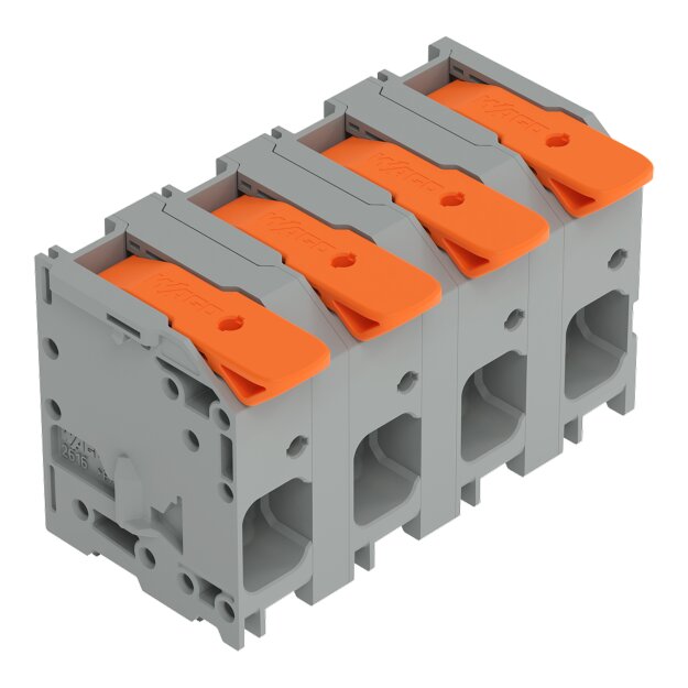 Wago 2616-1354 Leiterplattenklemme Hebel 16 mm² Grau