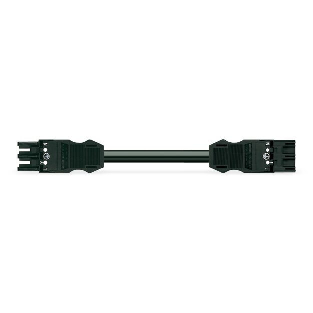 Wago 771-9293/017-501 konfektionierte Verbindungsleitung B2ca Buchse Stecker Schwarz