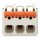Wago 2721-1103/326-047 1-Leiter-Federleiste Hebel Push-in CAGE CLAMP® Lichtgrau