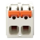 Wago 2721-1102/326-9037 1-Leiter-Federleiste Hebel Push-in CAGE CLAMP® Lichtgrau