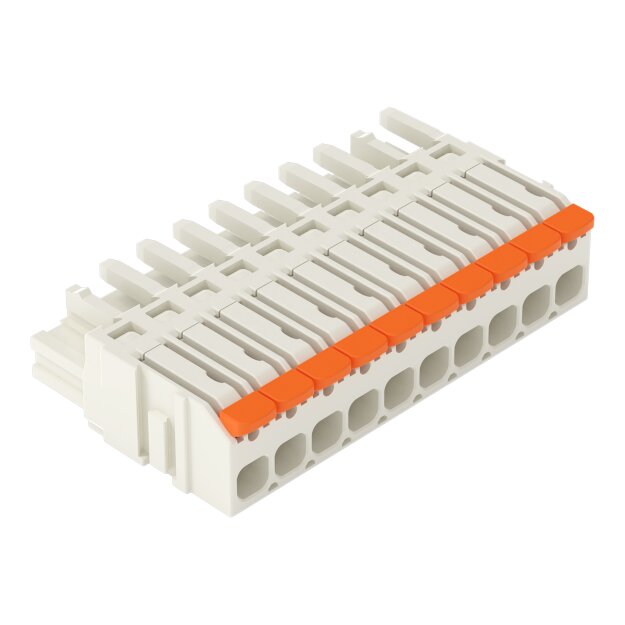 Wago 2721-1110/326-9037 1-Leiter-Federleiste Hebel Push-in CAGE CLAMP® Lichtgrau