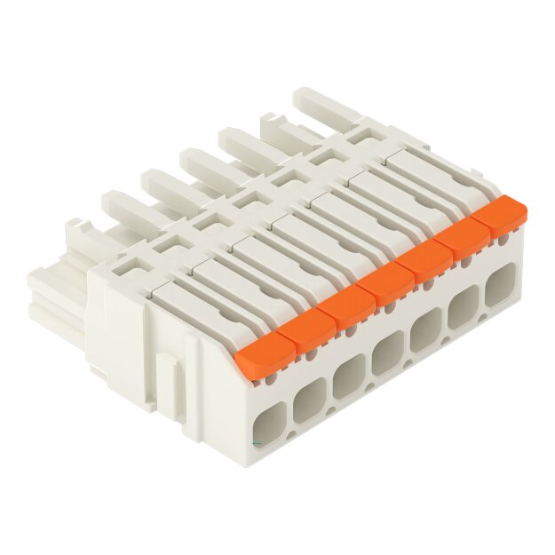 Wago 2721-1107/326-9037 1-Leiter-Federleiste Hebel Push-in CAGE CLAMP® Lichtgrau