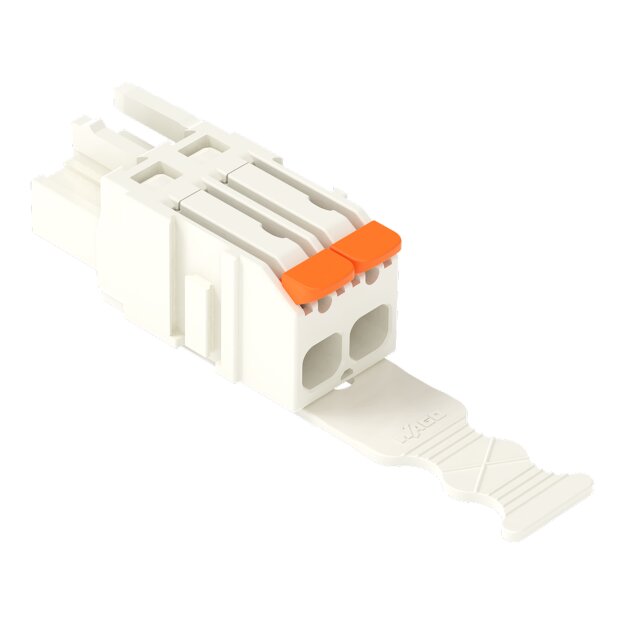 Wago 2721-1102/326-000/332-000 1-Leiter-Federleiste Hebel Push-in CAGE CLAMP® Lichtgrau