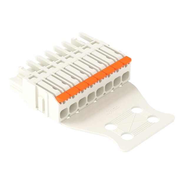 Wago 2721-1108/326-000/335-000 1-Leiter-Federleiste Hebel Push-in CAGE CLAMP® Lichtgrau