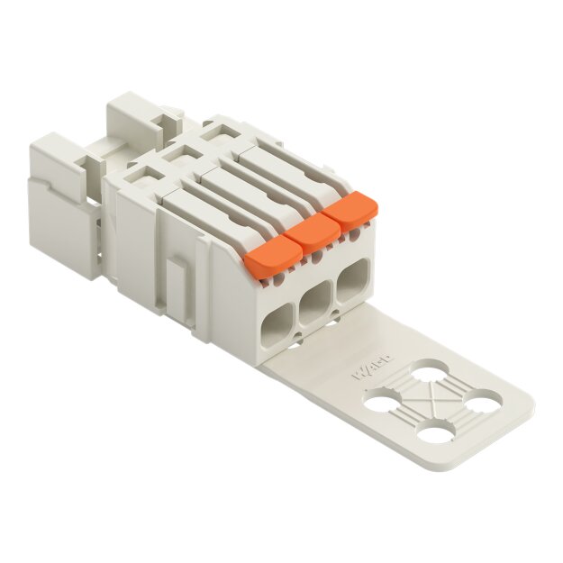 Wago 2721-1603/333-000 1-Leiter-Stiftleiste Hebel Push-in CAGE CLAMP® Lichtgrau