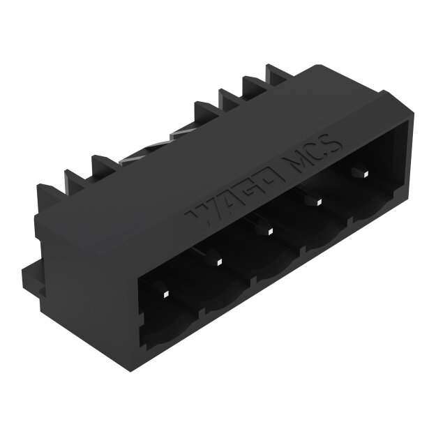 Wago 231-435/001-000/105-604 THR-Stiftleiste Lötstift 1,0 x 1,0 mm abgewinkelt Schwarz