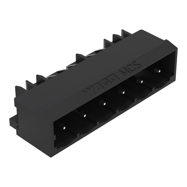 Wago 231-436/001-000/105-604 THR-Stiftleiste Lötstift 1,0 x 1,0 mm abgewinkelt Schwarz