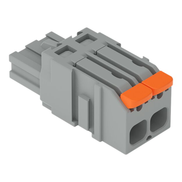 Wago 2231-1102/327-047 1-Leiter-Federleiste Hebel Push-in CAGE CLAMP® Grau