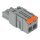 Wago 2231-1102/327-047 1-Leiter-Federleiste Hebel Push-in CAGE CLAMP® Grau