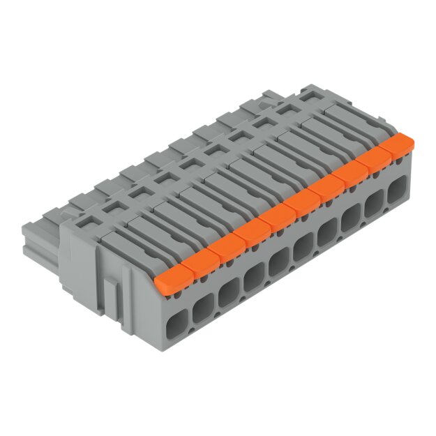 Wago 2231-1110/327-047 1-Leiter-Federleiste Hebel Push-in CAGE CLAMP® Grau