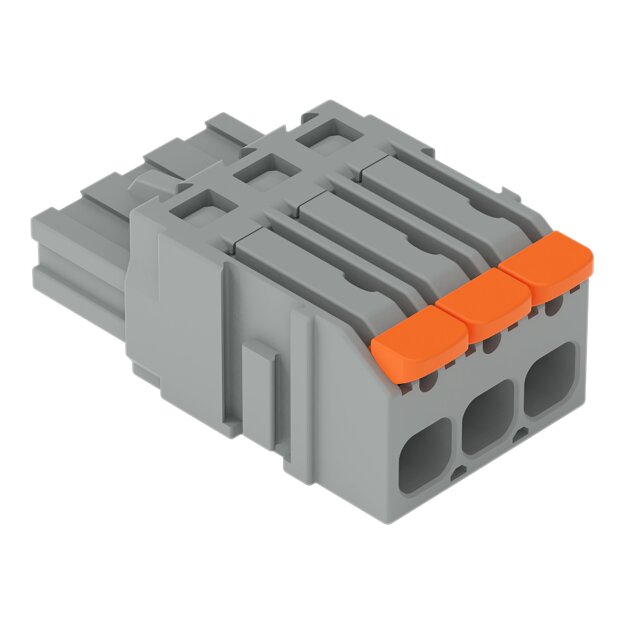 Wago 2231-1103/327-9037 1-Leiter-Federleiste Hebel Push-in CAGE CLAMP® Grau