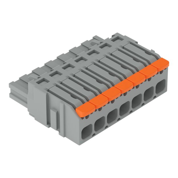 Wago 2231-1107/327-9037 1-Leiter-Federleiste Hebel Push-in CAGE CLAMP® Grau