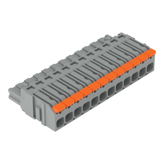 Wago 2231-1112/327-047 1-Leiter-Federleiste Hebel Push-in CAGE CLAMP® Grau