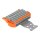 Wago 2231-1107/038-000/334-000 1-Leiter-Federleiste Hebel Push-in CAGE CLAMP® Grau