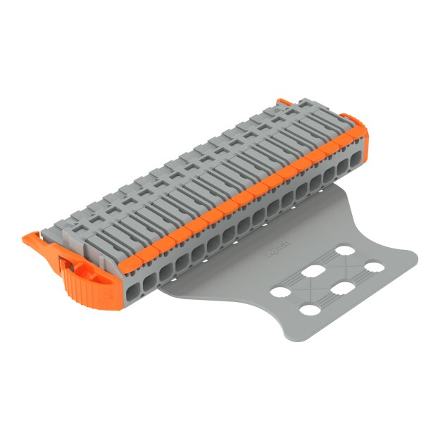 Wago 2231-1116/038-000/336-000 1-Leiter-Federleiste Hebel Push-in CAGE CLAMP® Grau