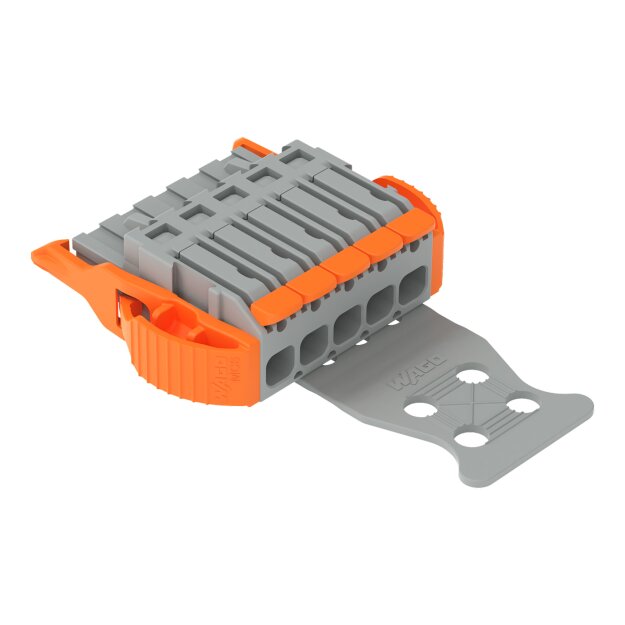 Wago 2231-1105/038-000/334-000 1-Leiter-Federleiste Hebel Push-in CAGE CLAMP® Grau