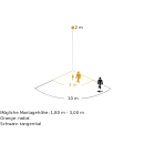 Steinel IS 1 Bewegungsmelder Passiv Infrarot Aufputz IP54 120° Reichweite max: r = 10 m (105 m²)