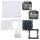 Busch-Jaeger Licht & Rolladen Set: System Access Point 3.0 Wireless +Dimmaktor + Jalousieaktor + Smart-Switch + future linear-Abdeckrahmen & Serienwippe Studioweiß