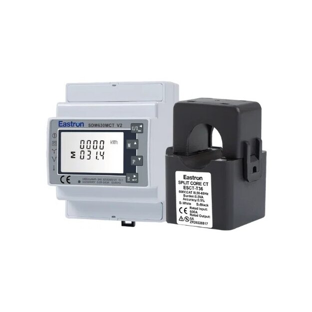 Sigenergy 1426000300 Sigen Power Sensor TP-CT600-DH Energy Meter inkl. 3 CTs 600 A indirekte Messung