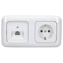 Busch-Jaeger Reflex SI Set: 1x RKB RJ45 Netzwerkdose mit...