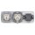 Busch-Jaeger Reflex SI Set: 1x RKB Netzwerkdose flex 136104030 mit Zentralscheibe + 2x 20 EUC-214 SCHUKO® Steckdosen-Einsatz + 1x 2513-214 3-fach Rahmen Alpinweiß
