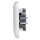 Busch-Jaeger Reflex SI Set: 1x RKB UAE-Cat.6A iso-8/8 Up 0 mit Zentralscheibe + 2511-214 1-fach Rahmen Alpinweiß