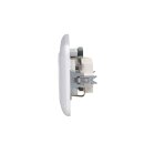 Busch-Jaeger Reflex SI Set: 1x RKB Doppel-Netzwerkdose Up mit Zentralscheibe + 1x 20 EUC-214 Steckdose + 1x 2512-214 2-fach Rahmen