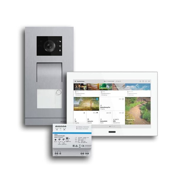 Busch-Jaeger 83-1FHA/SET Einfamilienhaus-Set Video Advanced Welcome 2-Draht Unterputz 2CKA008300A1460