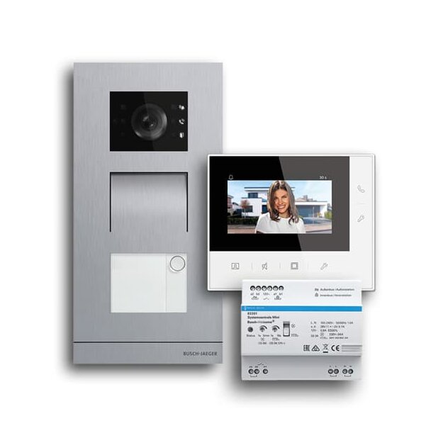 Busch-Jaeger 83-1FHB/SET Einfamilienhaus-Set Video Basic Welcome 2-Draht Aufputz 2CKA008300A1459
