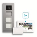Busch-Jaeger H8-6FHA/SET 6-Parteienhaus-Set Video...