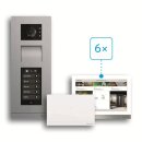 Busch-Jaeger H8-6FHP/SET 6-Parteienhaus-Set Video Premium...