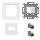 RKB Netzwerkdose Cat.6A 10 Gbit/s Komplett-Set mit 2x...
