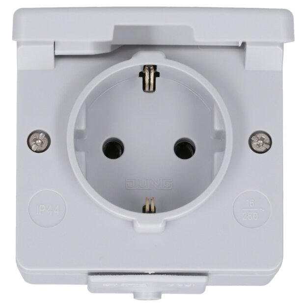 B-WARE Jung 620W SCHUKO Steckdose Schutzkontaktsteckdose Unterputz mit Klappdeckel Serie WG