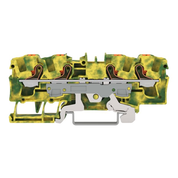 B-WARE Wago 2206-1407 4-Leiter-Schutzleiterklemme Grün/gelb