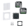 Busch-Jaeger Licht & Jalousie-Set: 62851 U-WL Dimmaktor 1-fach + 62831-U-WL Jalousieaktor + 62721 U-WL Smart-Switch + 1721-184K future linear-Abdeckrahmen & 1785-84 Wippe Studioweiß