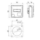 Mennekes 4574 Anbaudose Cepex 16A2p+PE 230V IP54