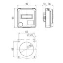 Mennekes 4581ZA Anbaudose Cepex 16A2p+PE 230V IP54