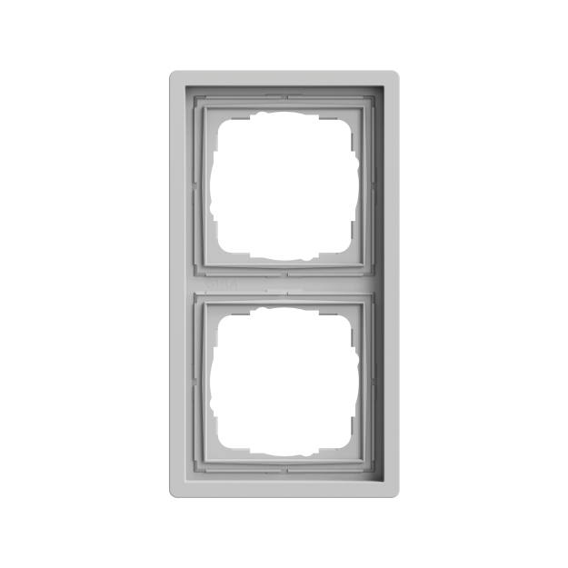 Gira 0212176 Abdeckrahmen 2f Gira F100 Grau matt