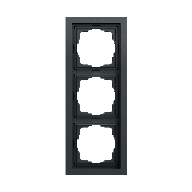 Gira 0213735 Abdeckrahmen 3f flach Gira F200 Anthrazit