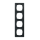 Gira 0214173 Abdeckrahmen 4f Gira F100 Anthrazit