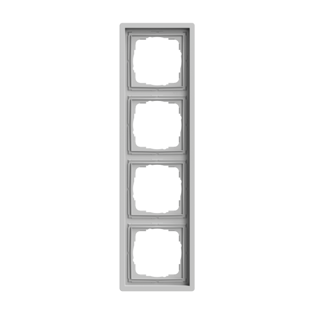 Gira 0214176 Abdeckrahmen 4f Gira F100 Grau matt