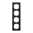 Gira 0214735 Abdeckrahmen 4f flach Gira F200 Anthrazit
