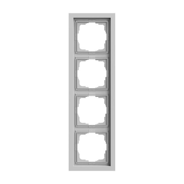 Gira 021476 Abdeckrahmen 4f Gira F200 Grau matt