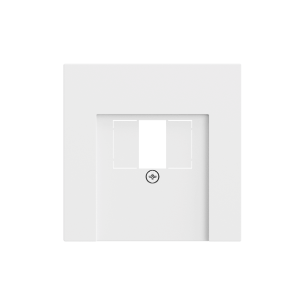Gira 027672 Abdeckung TAE USB System 70 Reinweiß matt