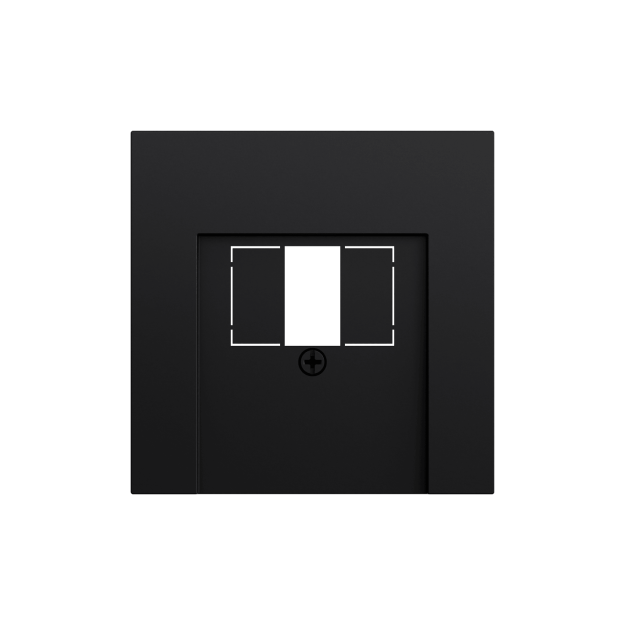 Gira 027674 Abdeckung TAE USB System 70 Schwarz matt